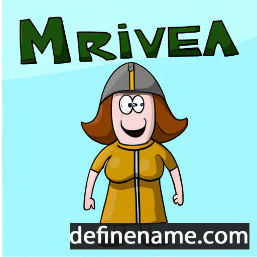 cartoon of the name Minevra