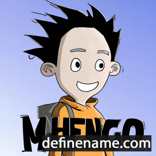 cartoon of the name Minghao