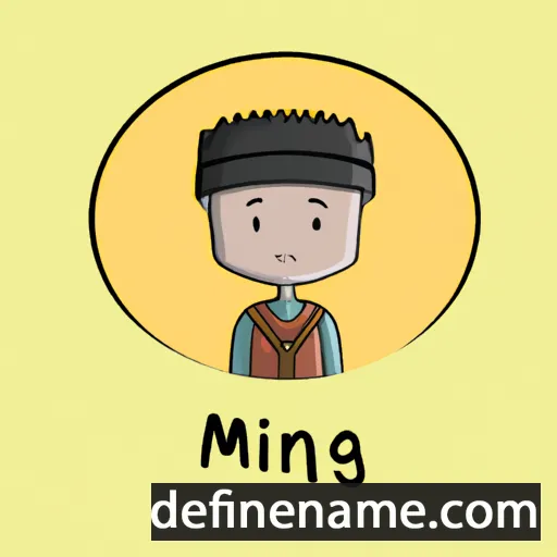 cartoon of the name Mingyan