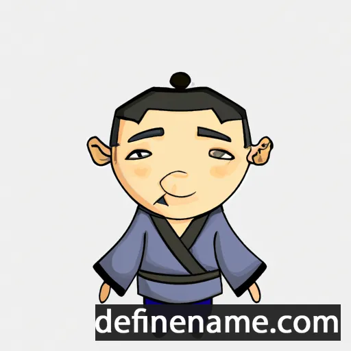 cartoon of the name Mingzhu