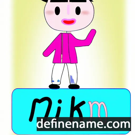 cartoon of the name Mi-ok