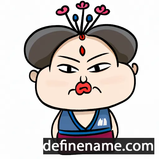 cartoon of the name Mi-sook