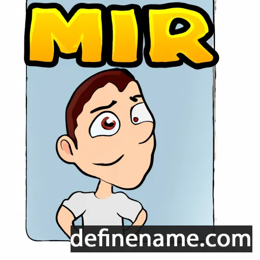 cartoon of the name Mír