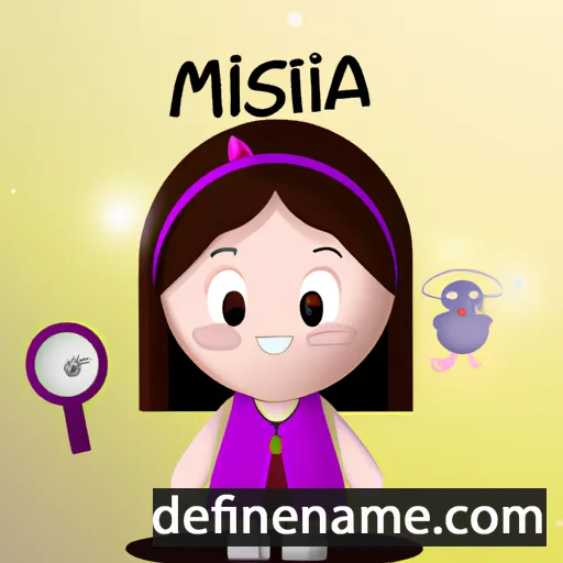 cartoon of the name Mística