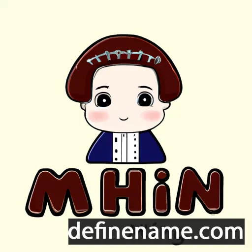 cartoon of the name Min-hwa