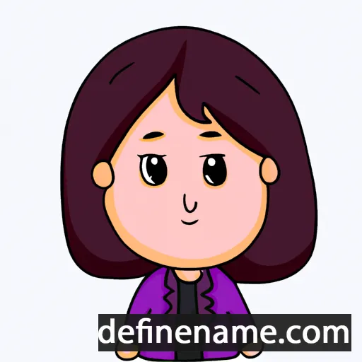 cartoon of the name Min-jeong