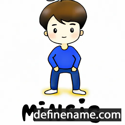 cartoon of the name Min-sang