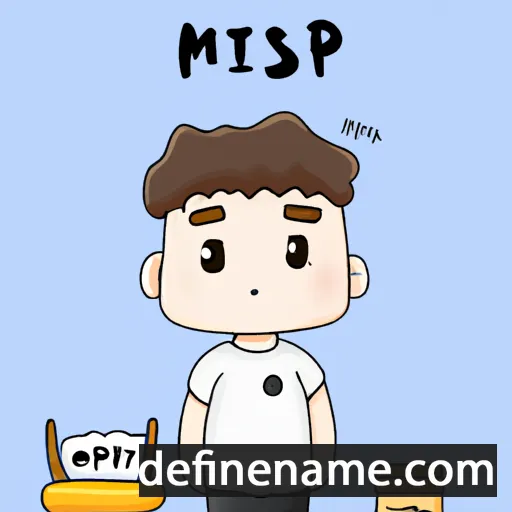 cartoon of the name Min-seop