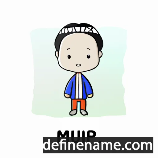 cartoon of the name Min-sup