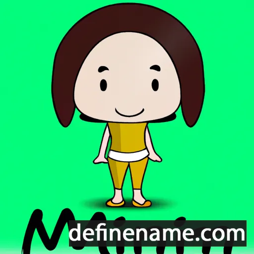 cartoon of the name Min-u