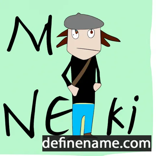 cartoon of the name Minken