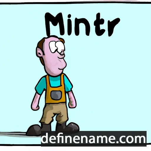 cartoon of the name Minnert