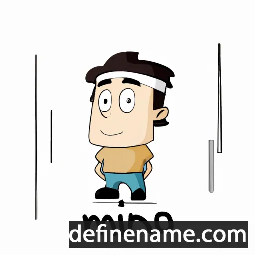 cartoon of the name Mino