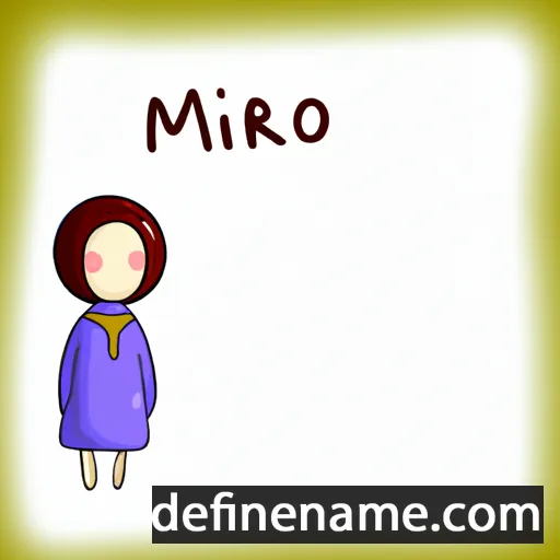 cartoon of the name Minoriko