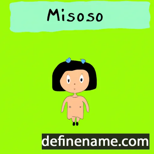 cartoon of the name Minosoa