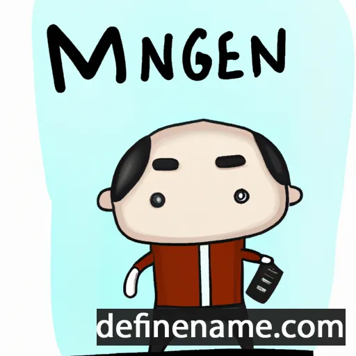 cartoon of the name Minsheng