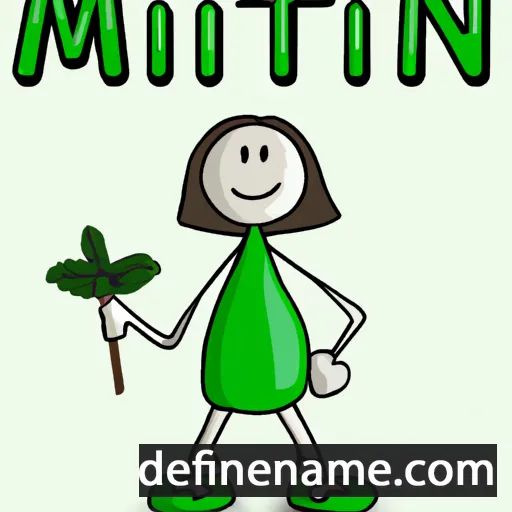 cartoon of the name Mint