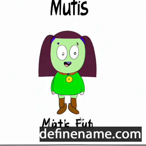 cartoon of the name Mintautė