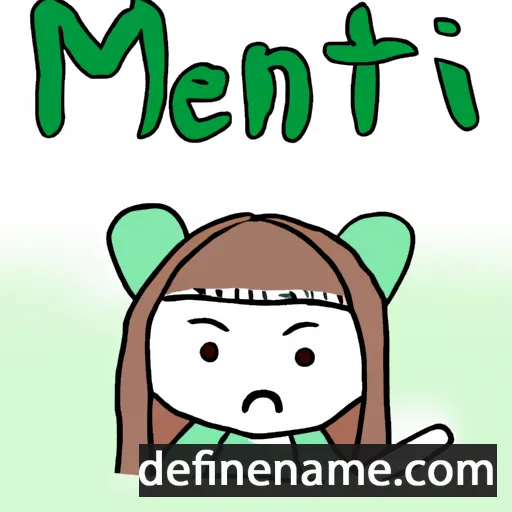 cartoon of the name Minteu