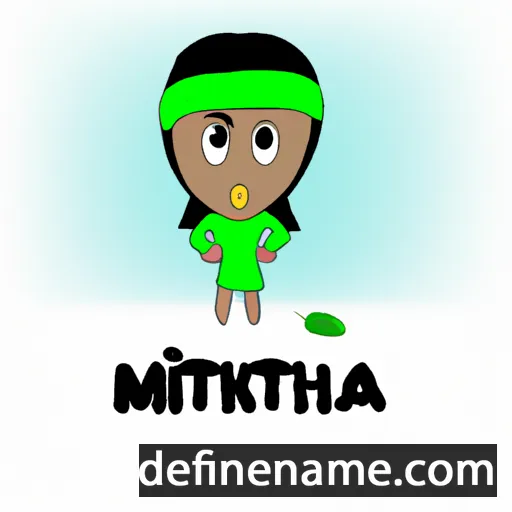 cartoon of the name Minthaki