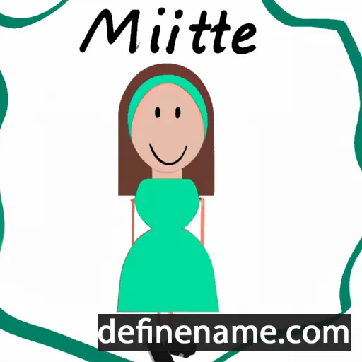 cartoon of the name Minthe