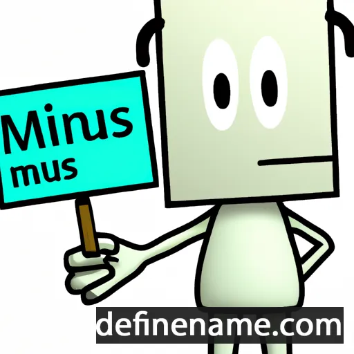 Minus cartoon