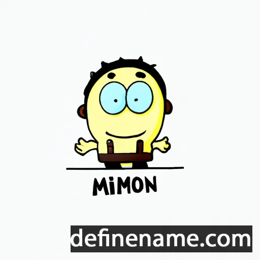 cartoon of the name Minyon