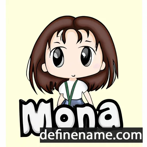 cartoon of the name Miona