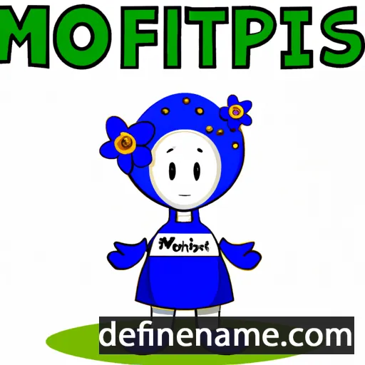 cartoon of the name Miosotis