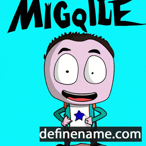 cartoon of the name Miquèl