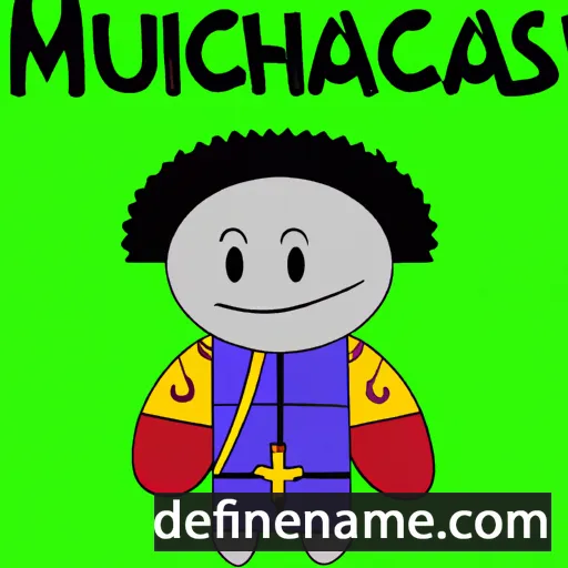 cartoon of the name Miqueias