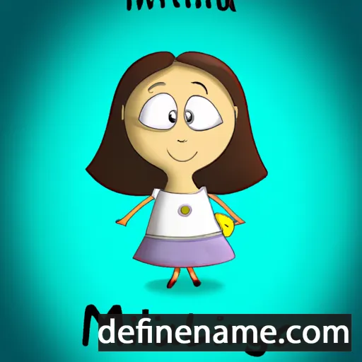 cartoon of the name Miquelina