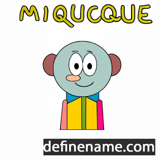 cartoon of the name Miqueu