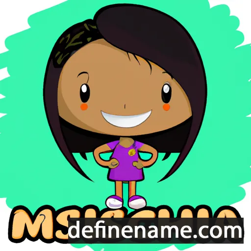 cartoon of the name Miquisha