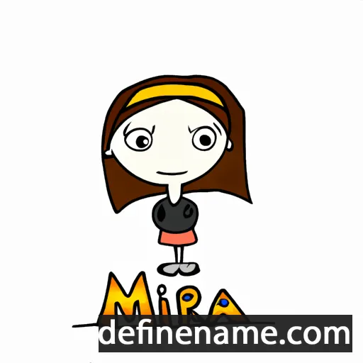 cartoon of the name Mira