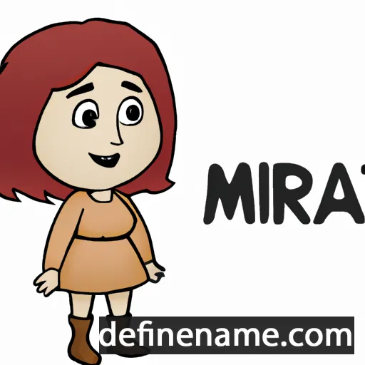 cartoon of the name Mira