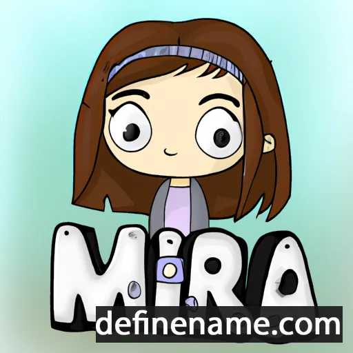 cartoon of the name Mira