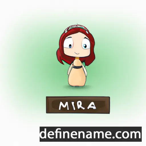 cartoon of the name Mira