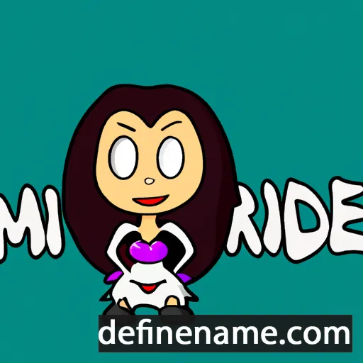 cartoon of the name Miradie