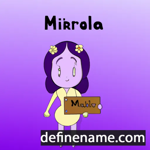 cartoon of the name Miraflor