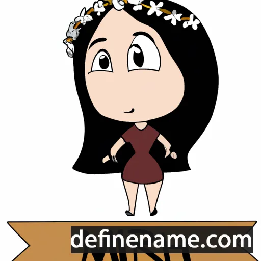 cartoon of the name Mirah