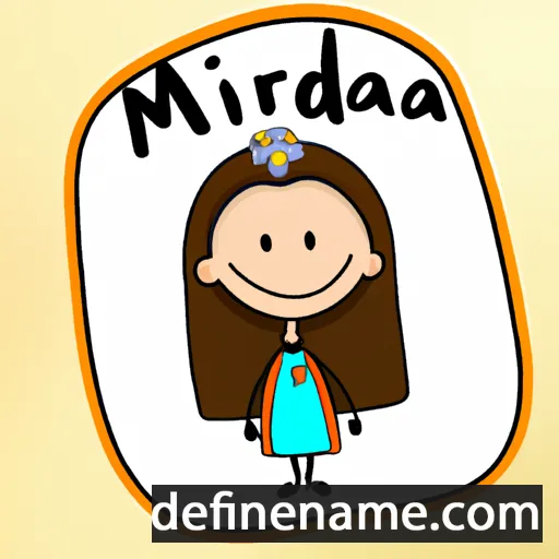 cartoon of the name Miralda