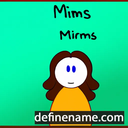 cartoon of the name Miramis