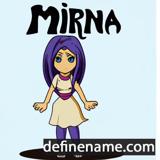 cartoon of the name Mirana