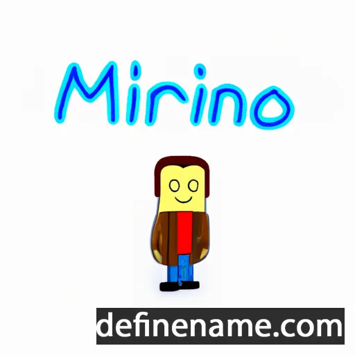 cartoon of the name Mirano