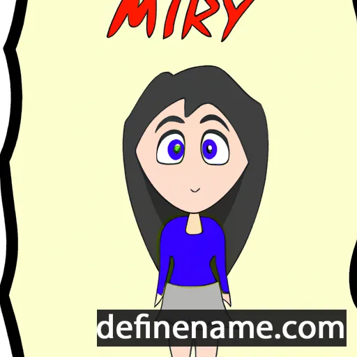 cartoon of the name Miray