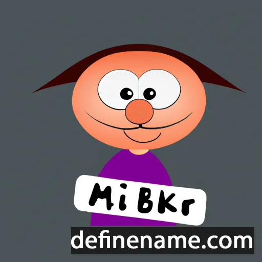 cartoon of the name Mirbek