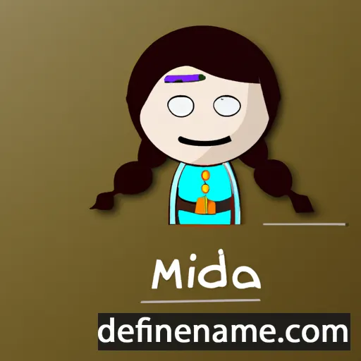 cartoon of the name Mirdza