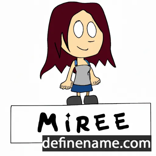 cartoon of the name Mireie