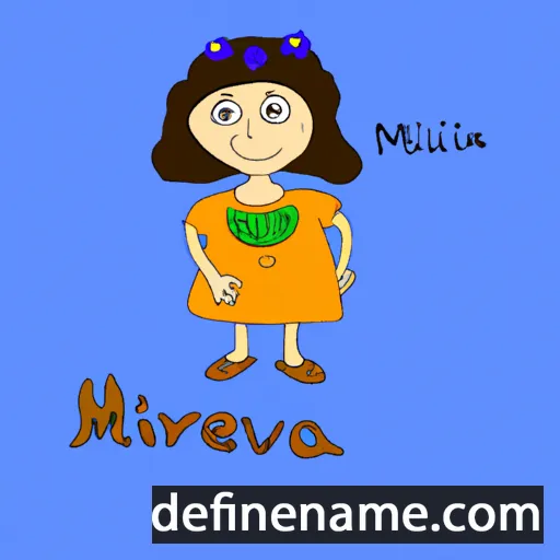 cartoon of the name Mirelva